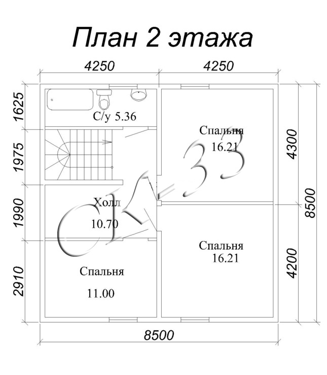 План дома 14 на 14